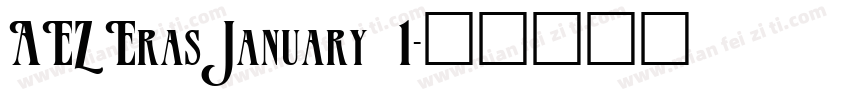 AEZErasJanuary 1字体转换